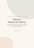 Planner Mente en Calma — Sistema Semanal y Diario para TDAH (PDF Imprimible)
